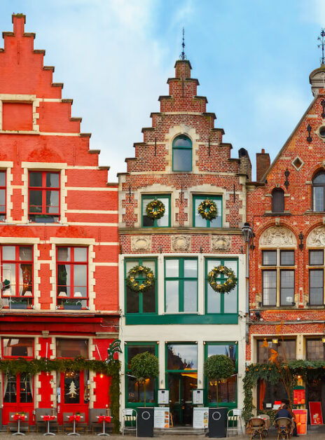 Facades sur les canaux de Bruges