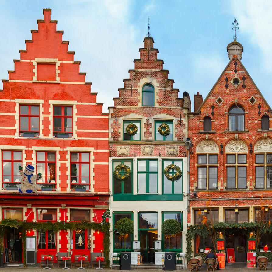 Facades sur les canaux de Bruges