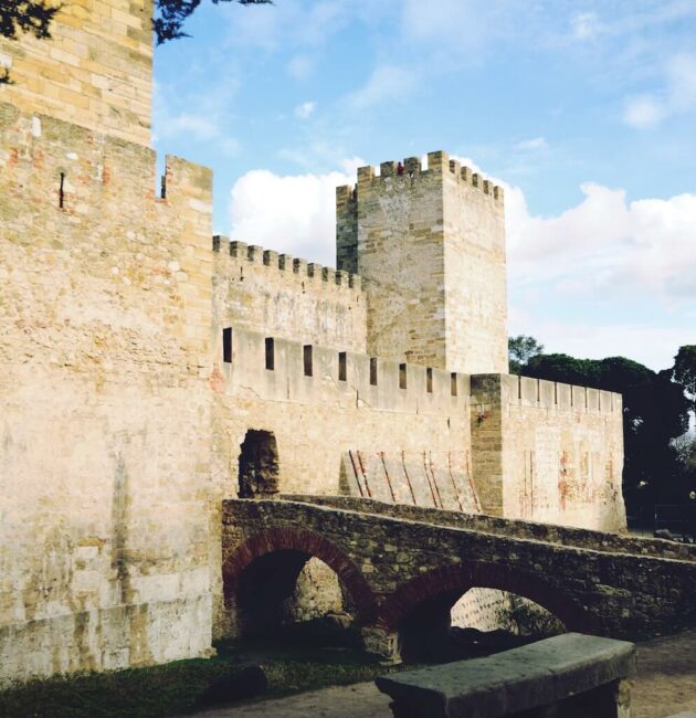 Saint George Castle on one of the 7 hills of Lisbon