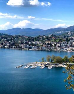 Lugano seen from the lake