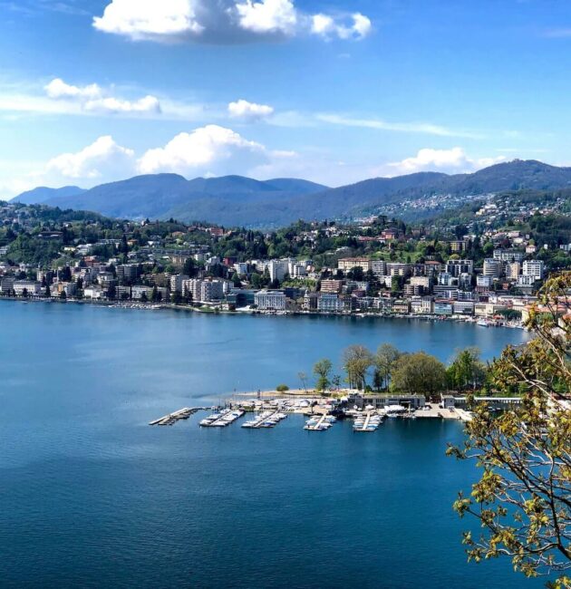 The glacial lake of Lugano