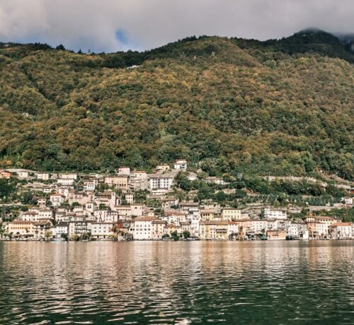 Lugano seen from the lake