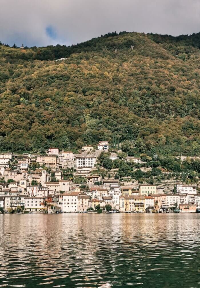 Lugano seen from the lake