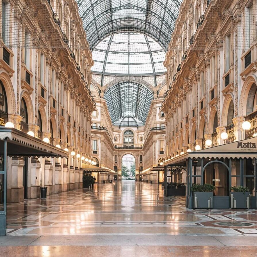 La coupole de la galerie Vittorio Emanuele II à Milan