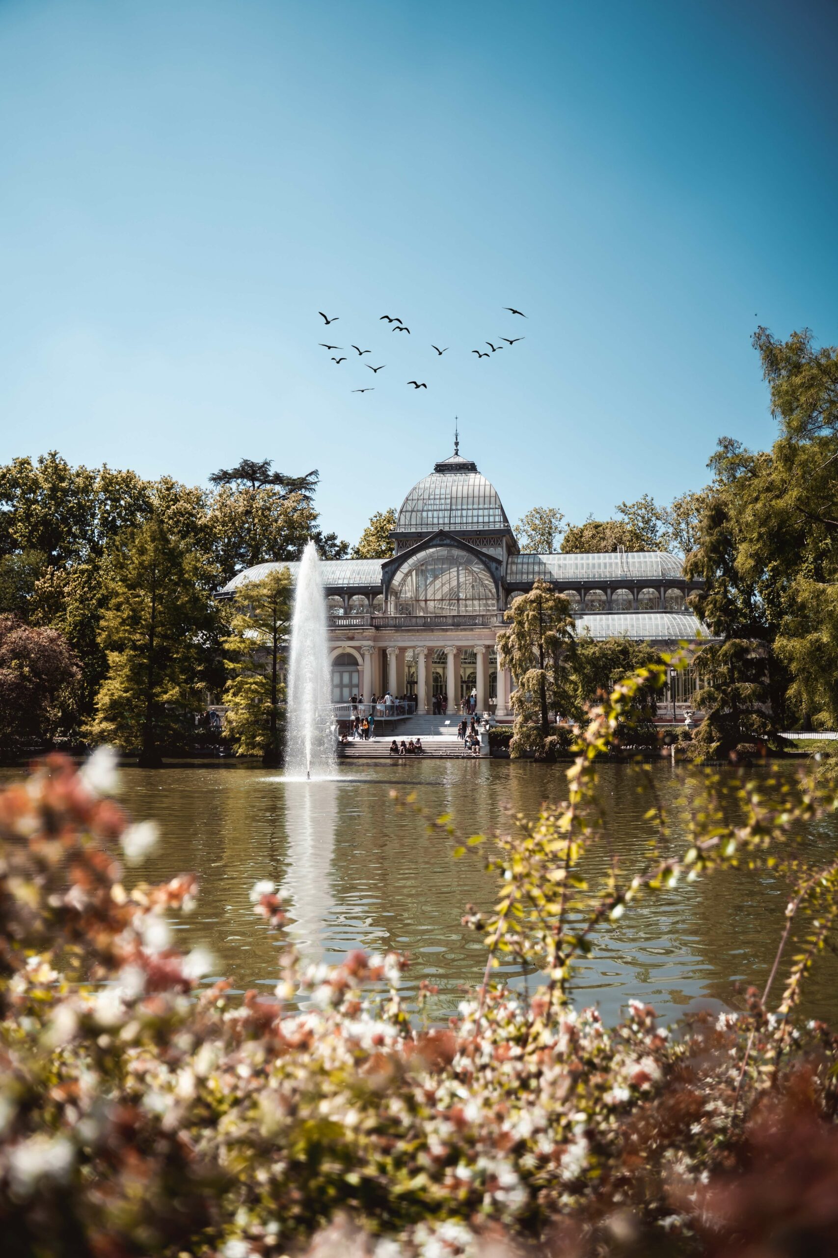 Le palais de cristal du parc du Retiro à Madrid