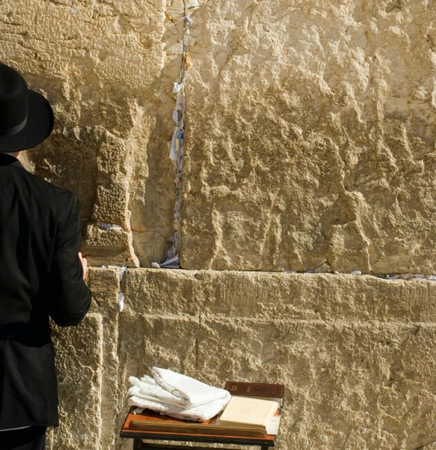 The Wailing Wall, the last vestige of Solomon's Temple in Jerusalem