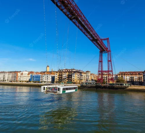 The suspension bridge of Bizkaia (or Biscay)