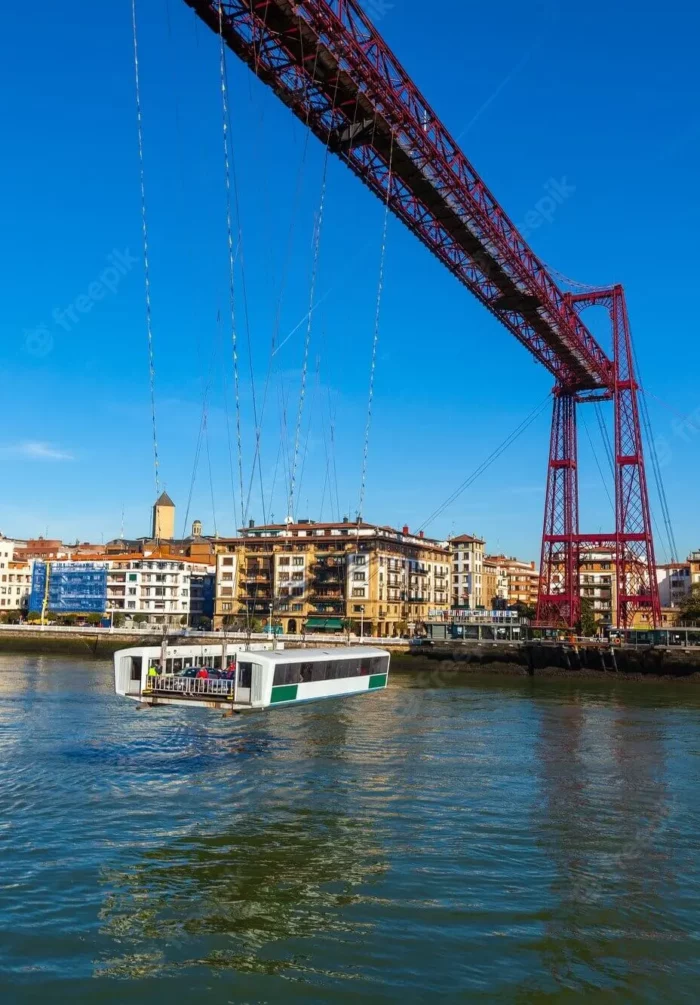 The suspension bridge of Bizkaia (or Biscay)