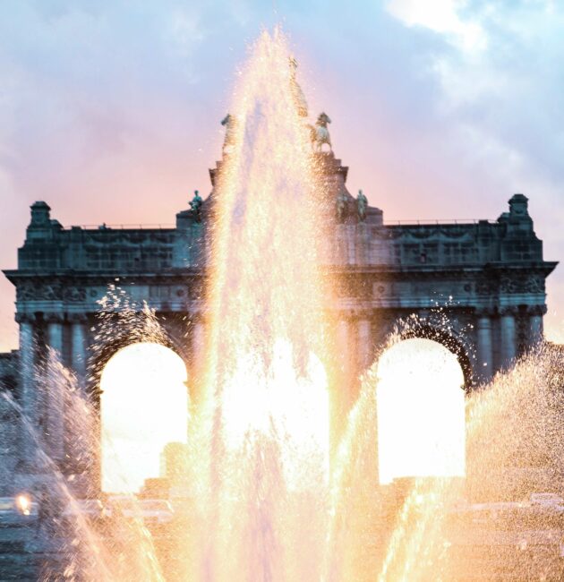 The arc of the fiftieth anniversary park in Brussels