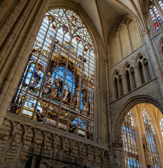 La cathédrale gothique de Saints Michel et Gudule dans le centre de Bruxelles