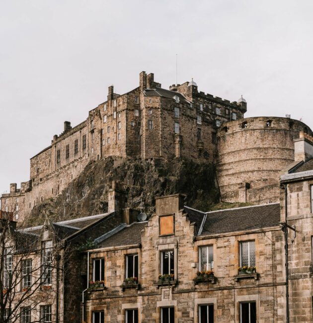 The imposing Edinburgh Castle