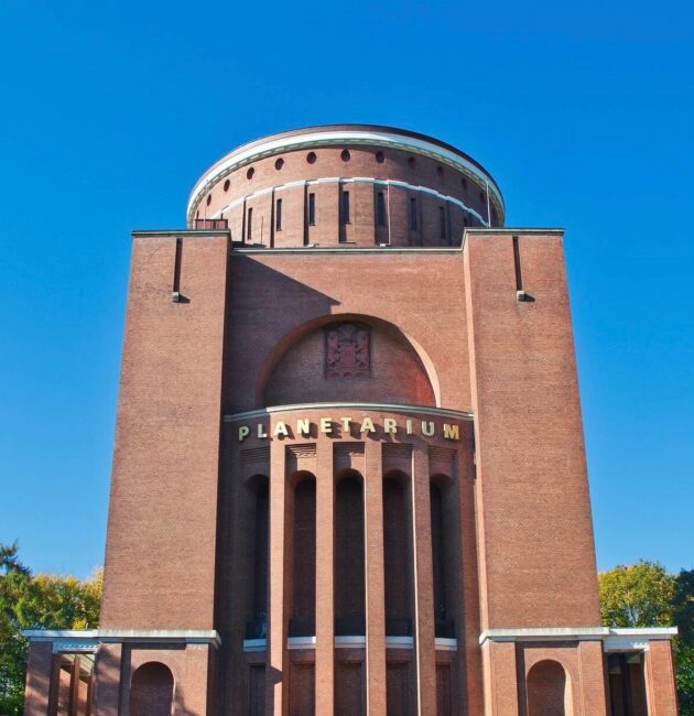 The Hamburg Planetarium, nestled in a former water tower