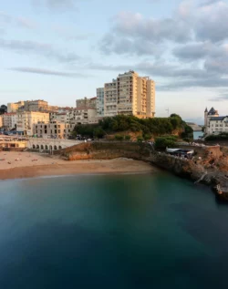 Facade of the imperial chapel of Biarritz