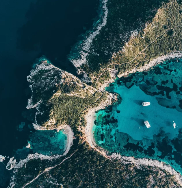 The bay of Porto Timoni in the North West of Corfu