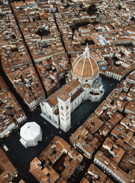 Vue aérienne du Duomo de Florence