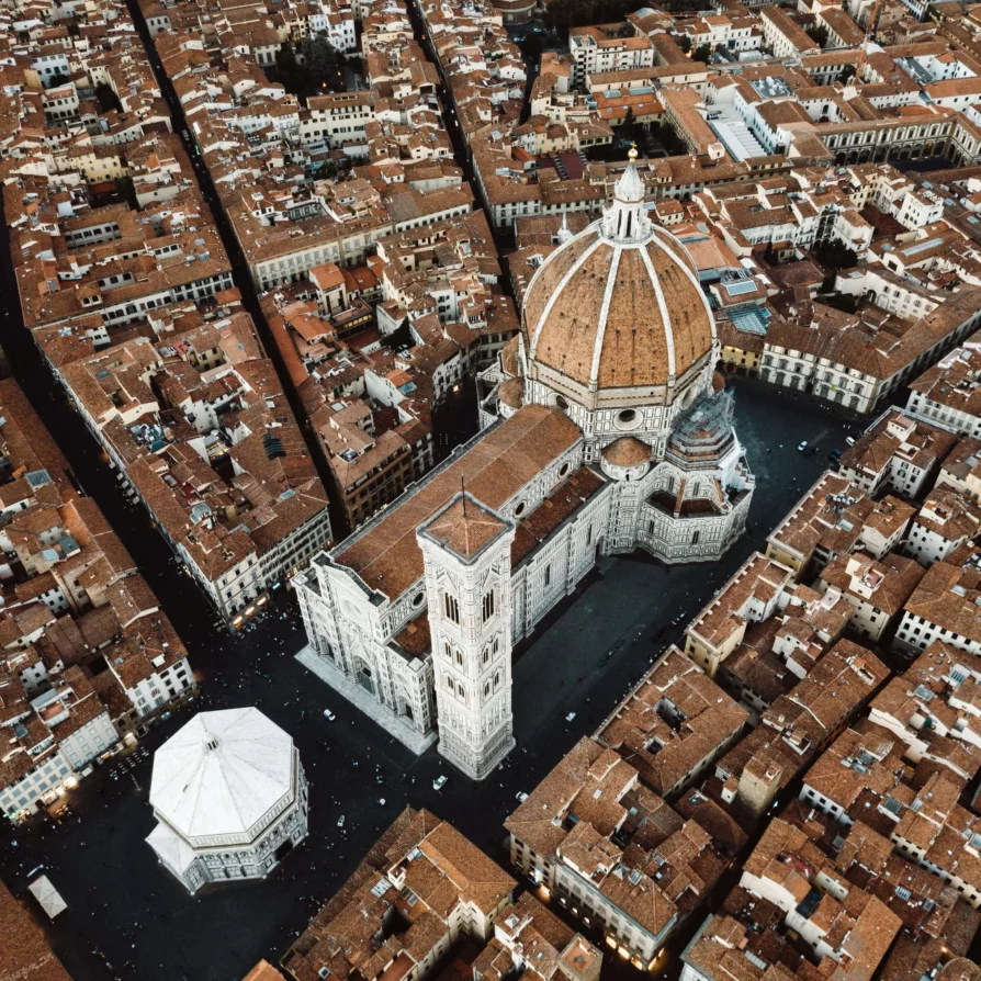 Vue aérienne du Duomo de Florence