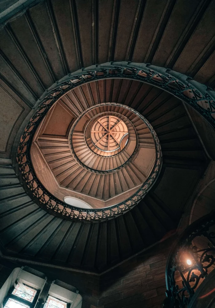 Stairs of the basilica of Notre-Dame de Fourvière